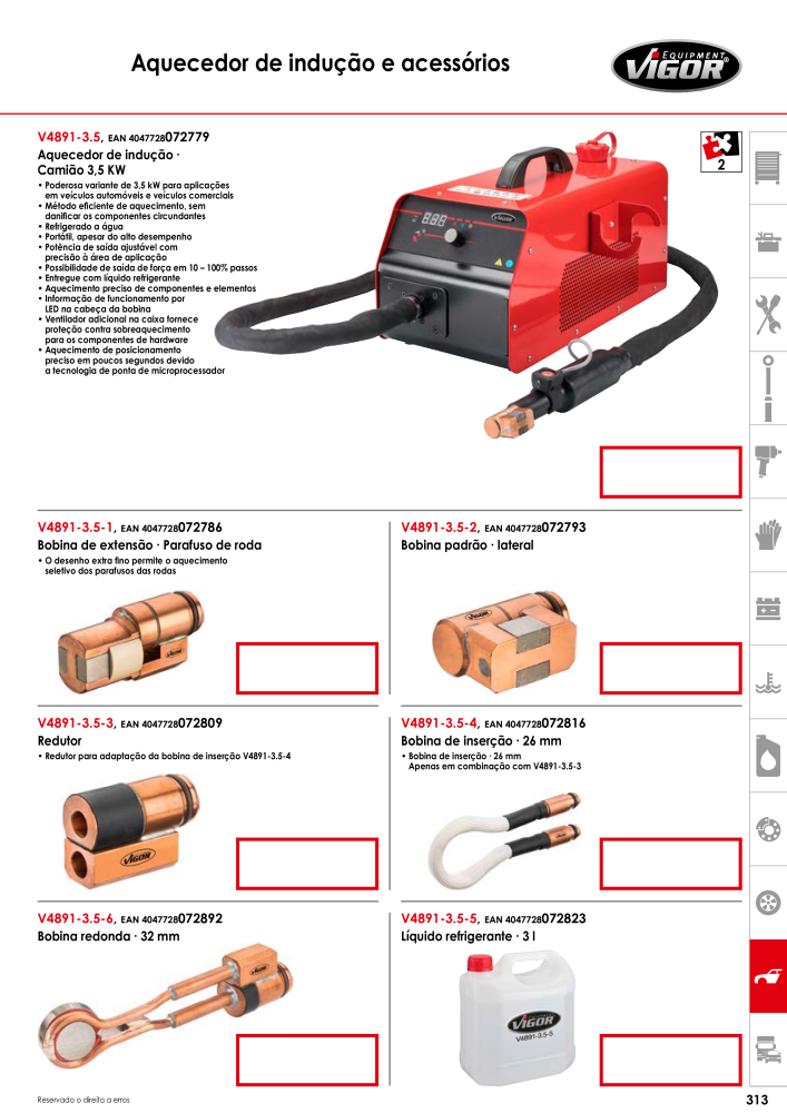 Catálogo principal VIGOR Nº: 720 - Página 315