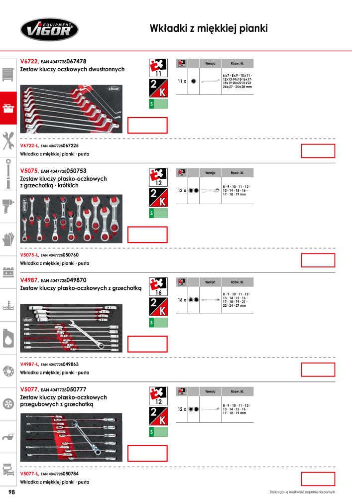 Katalog główny VIGOR Nb. : 722 - Page 100