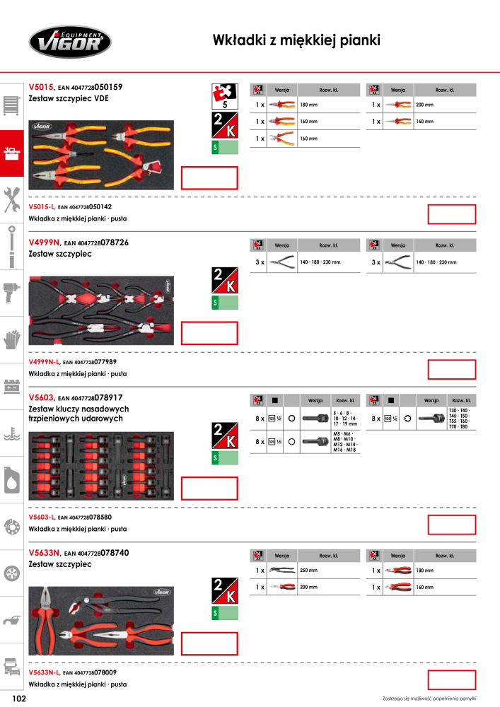 Katalog główny VIGOR NR.: 722 - Pagina 104