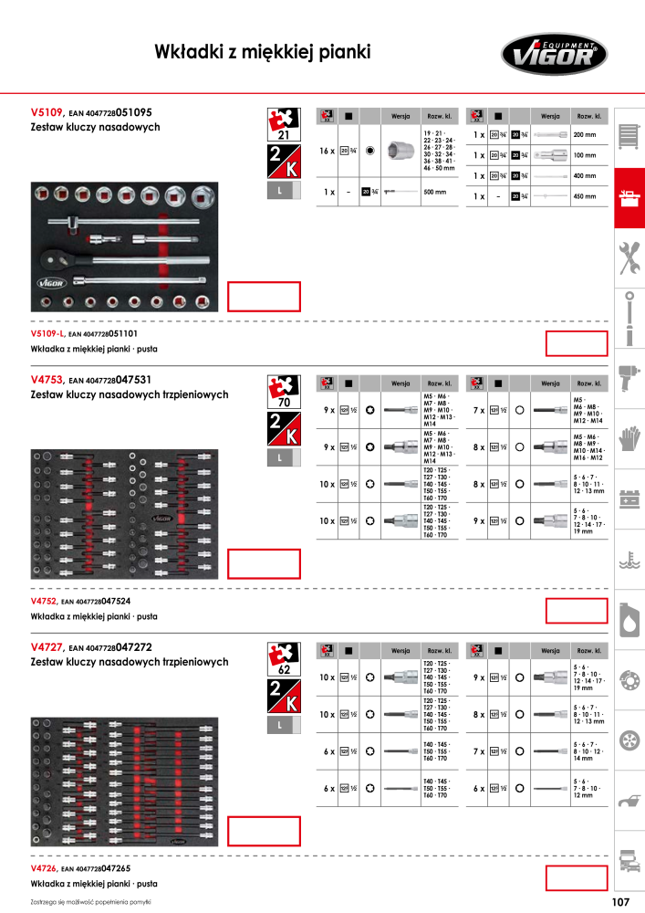 Katalog główny VIGOR Nº: 722 - Página 109