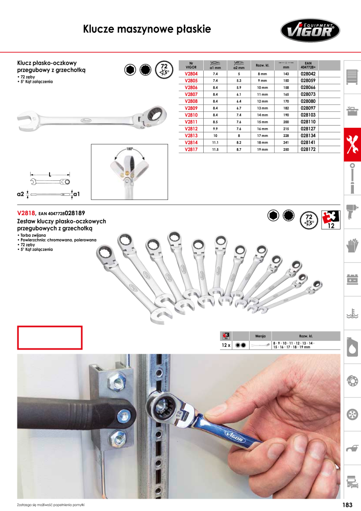 Katalog główny VIGOR Nº: 722 - Página 185