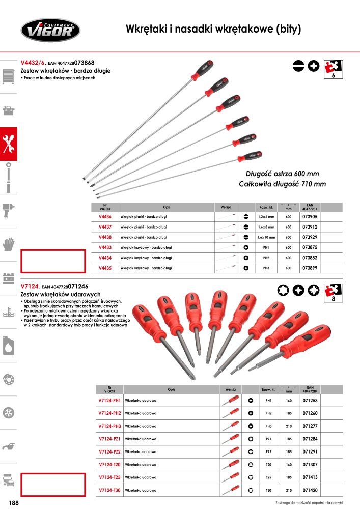 Katalog główny VIGOR Č. 722 - Strana 190