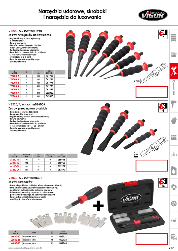 Katalog główny VIGOR Nº: 722 - Página 219