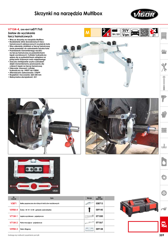 Katalog główny VIGOR Nº: 722 - Página 361
