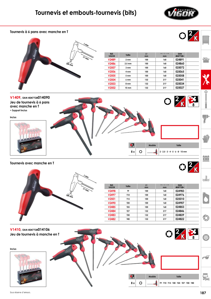 Catalogue principal VIGOR Nb. : 723 - Page 189