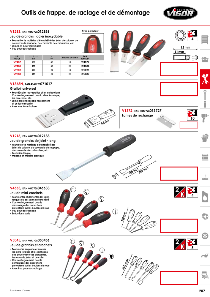Catalogue principal VIGOR Nb. : 723 - Page 209