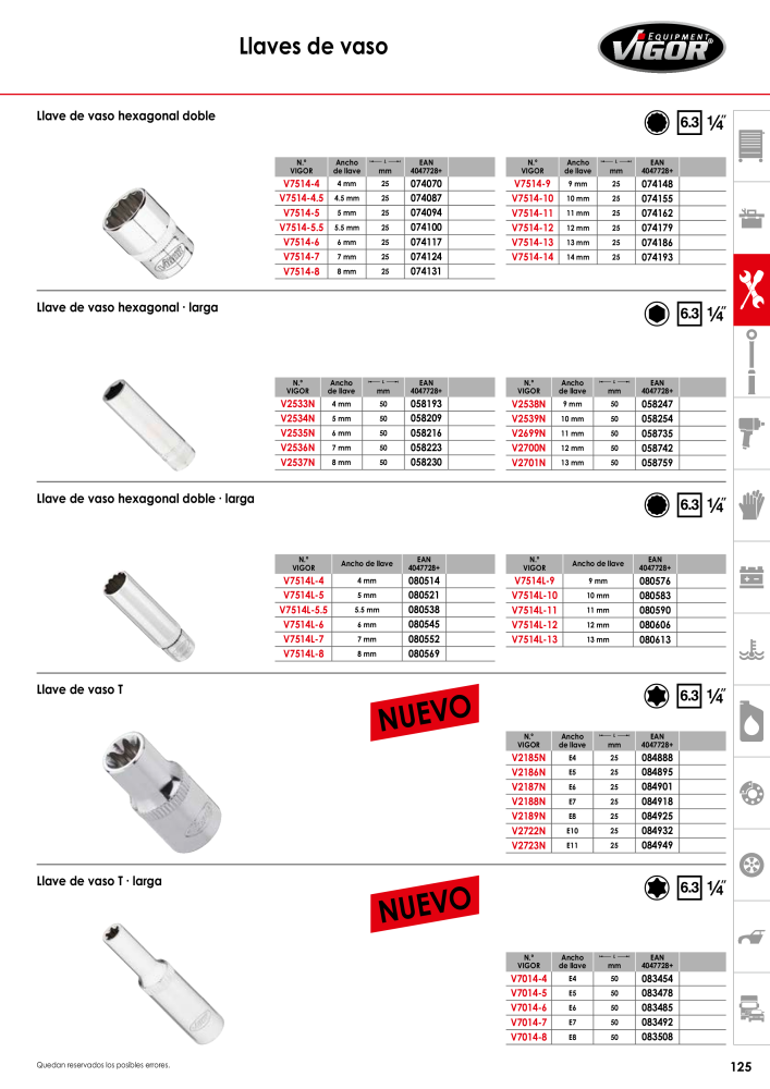 Catálogo principal de VIGOR Nº: 724 - Página 127