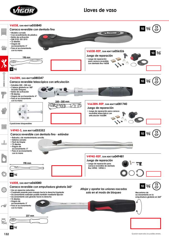 Catálogo principal de VIGOR Nº: 724 - Página 134