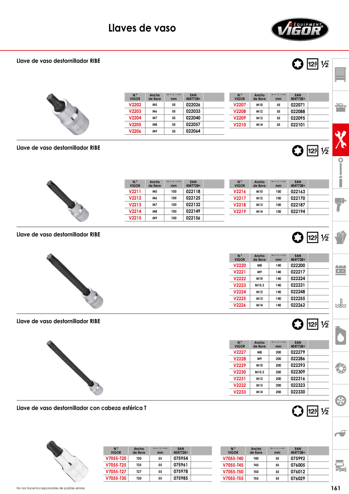 Catálogo principal de VIGOR Nº: 724 - Página 163