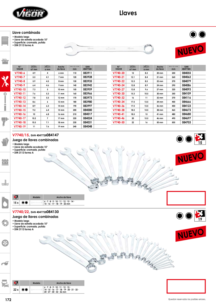 Catálogo principal de VIGOR Nº: 724 - Página 174