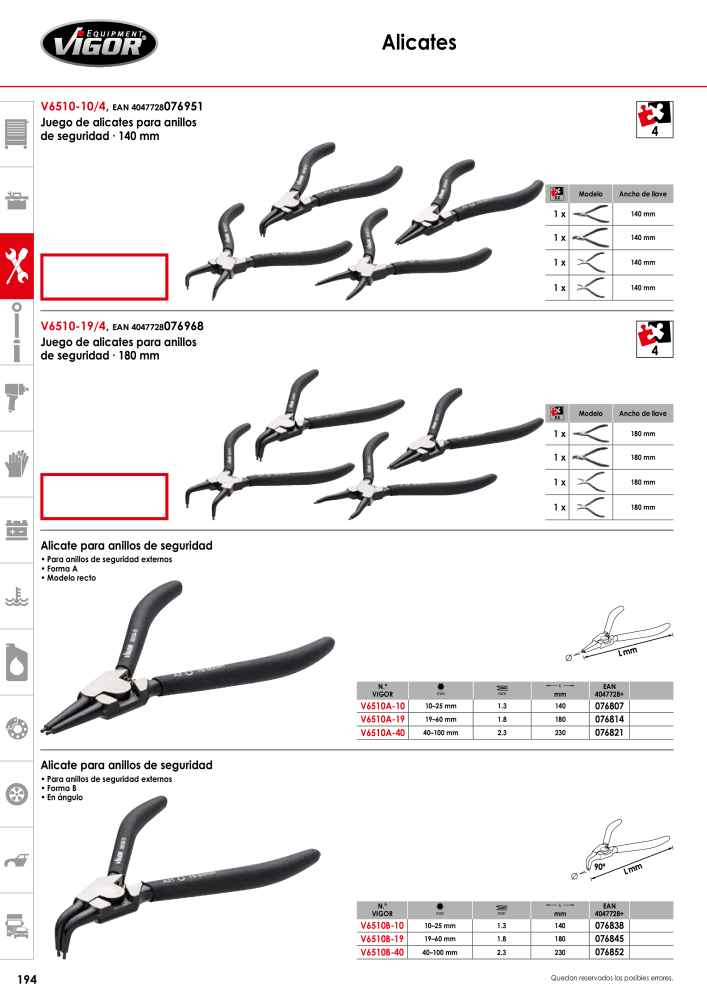 Catálogo principal de VIGOR Nº: 724 - Página 196