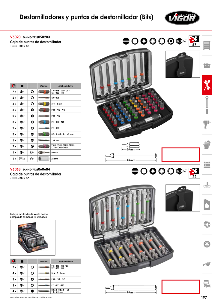 Catálogo principal de VIGOR Nº: 724 - Página 199