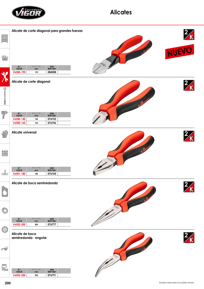 Catálogo principal de VIGOR Nº: 724 - Página 202