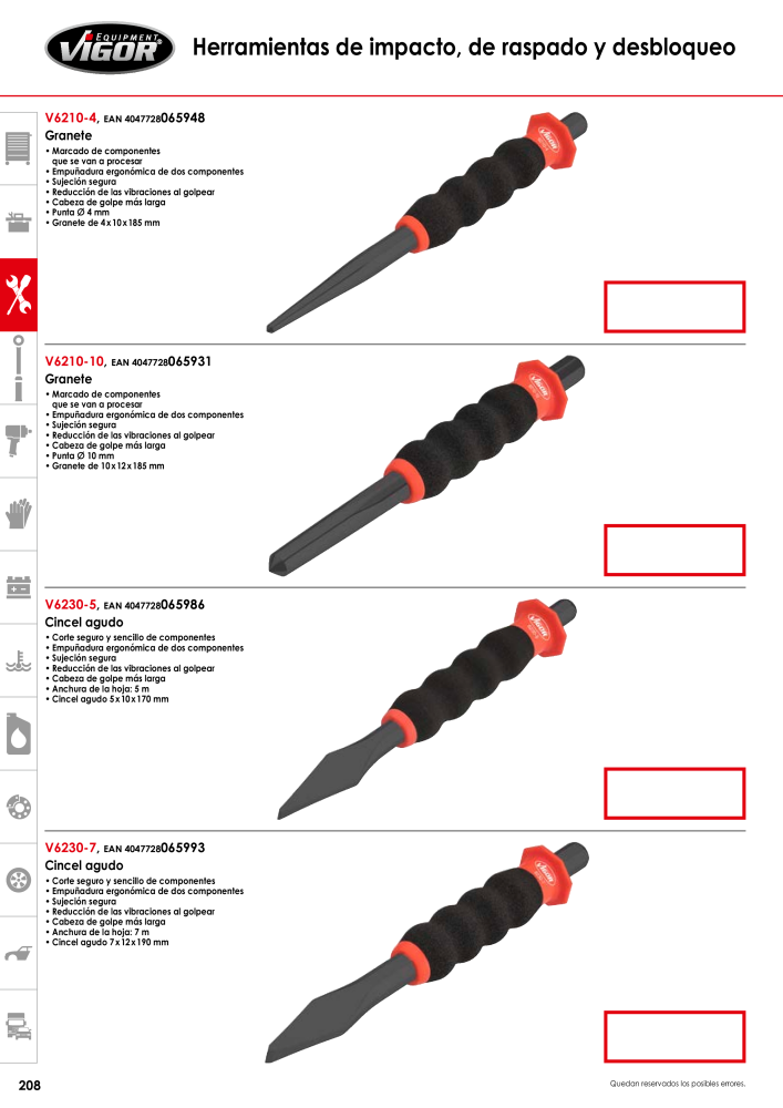 Catálogo principal de VIGOR Nº: 724 - Página 210