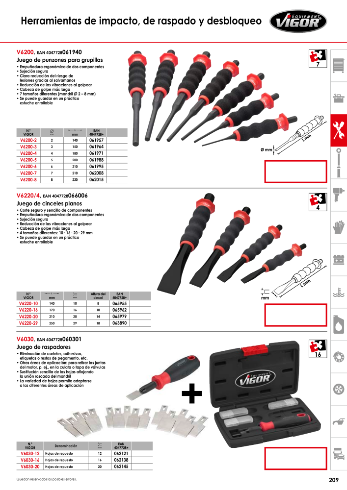 Catálogo principal de VIGOR Nº: 724 - Página 211