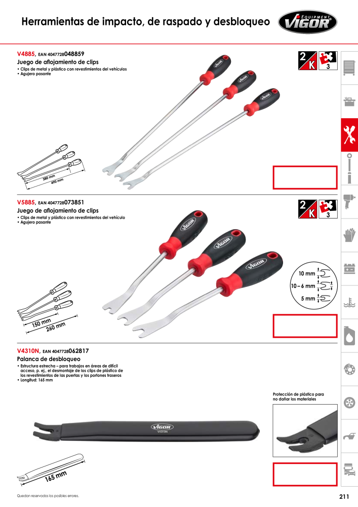 Catálogo principal de VIGOR Nº: 724 - Página 213