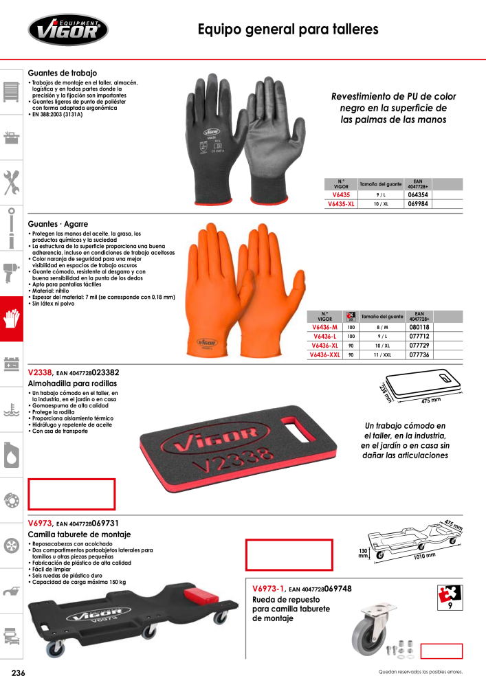 Catálogo principal de VIGOR Nº: 724 - Página 238