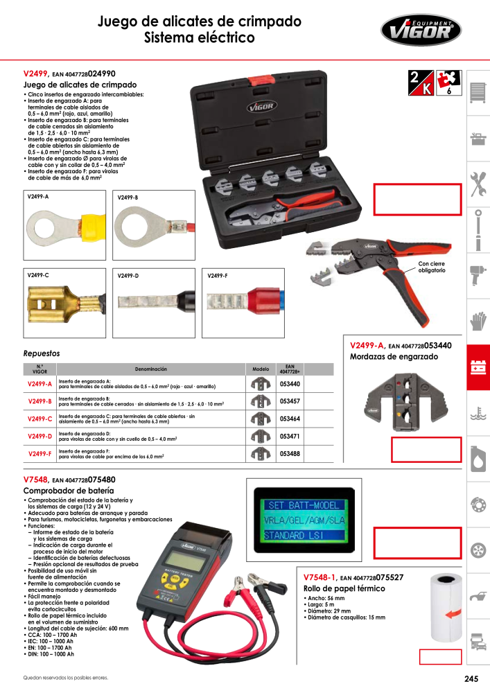 Catálogo principal de VIGOR Nº: 724 - Página 247