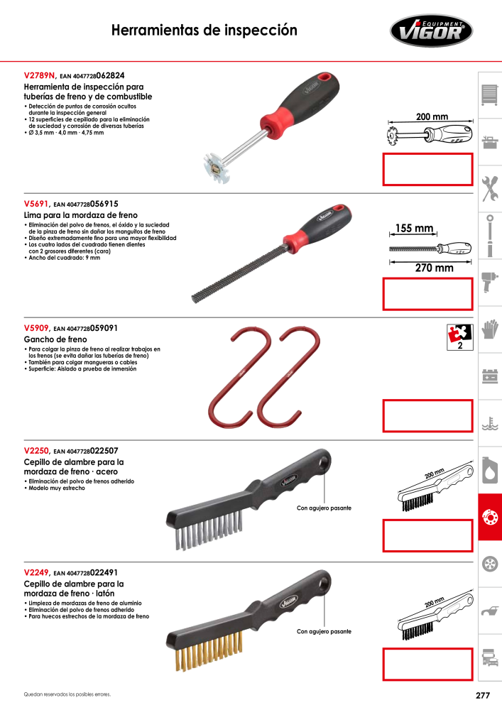 Catálogo principal de VIGOR Nº: 724 - Página 279