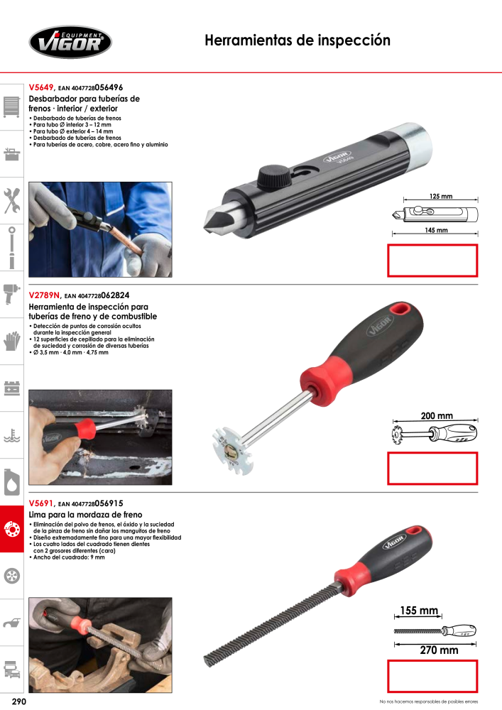 Catálogo principal de VIGOR Nº: 724 - Página 292