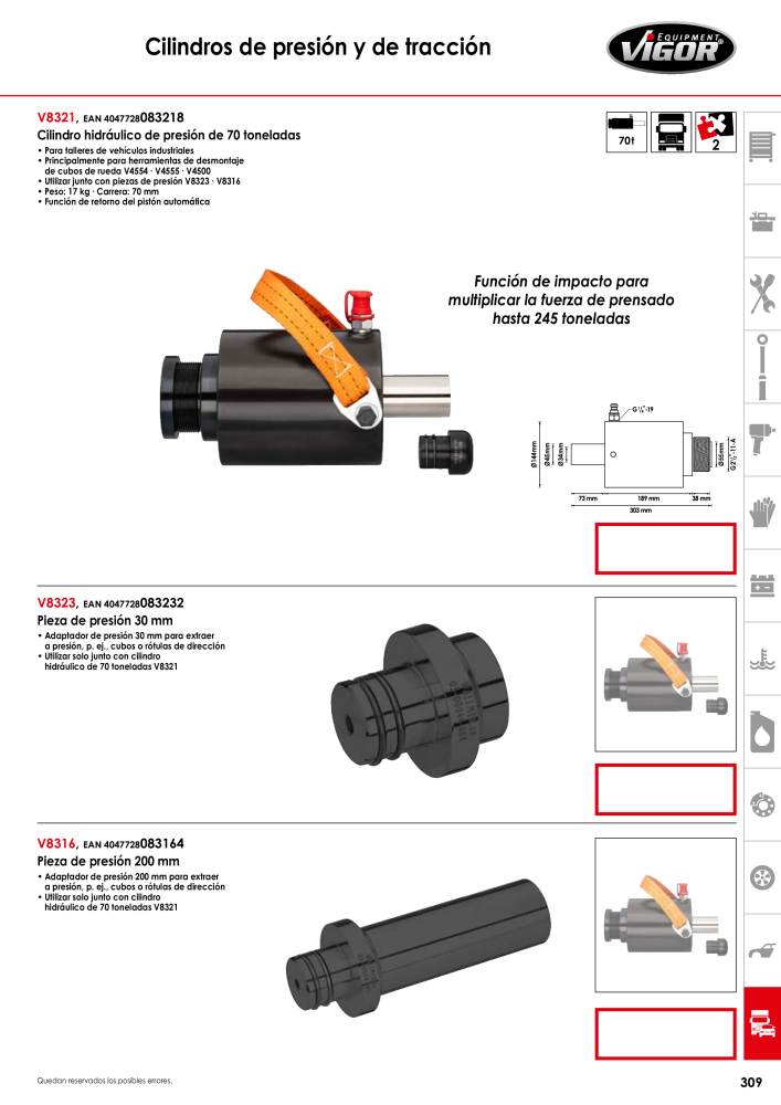 Catálogo principal de VIGOR Nº: 724 - Página 311