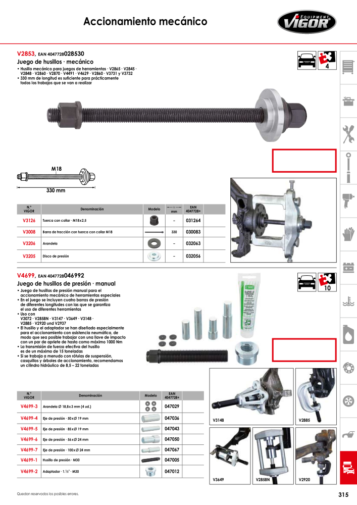 Catálogo principal de VIGOR Nº: 724 - Página 317