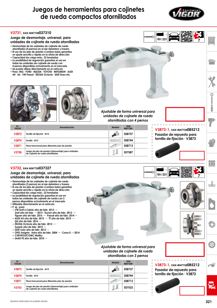 Catálogo principal de VIGOR Nº: 724 - Página 323