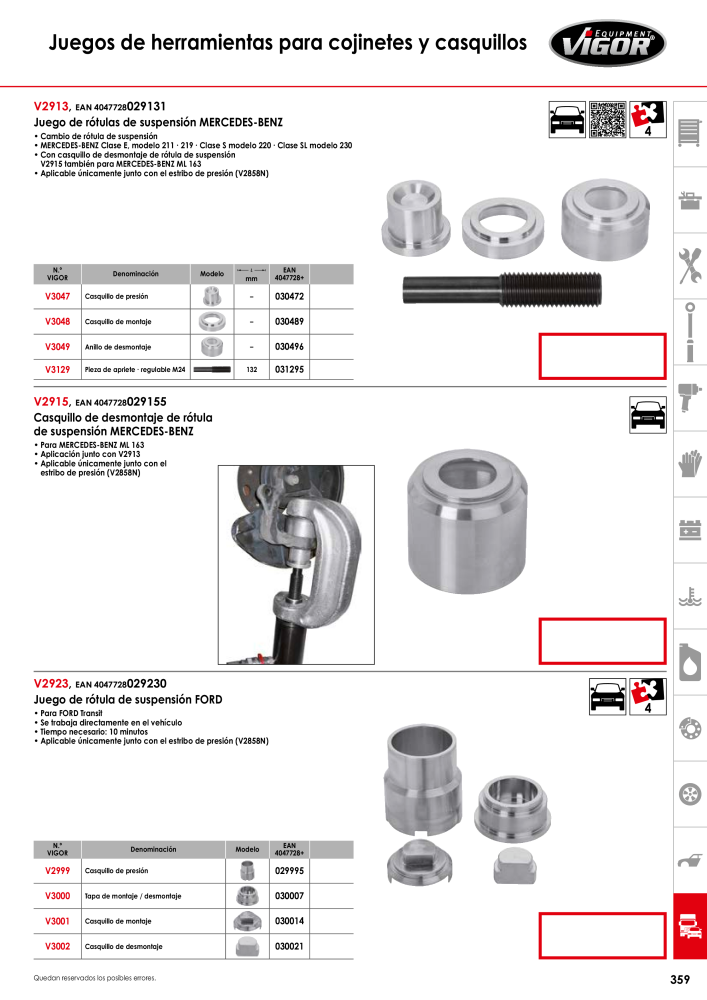 Catálogo principal de VIGOR Nº: 724 - Página 361