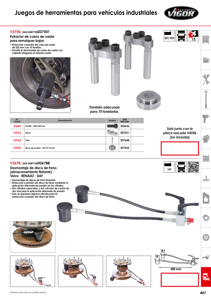 Catálogo principal de VIGOR Nº: 724 - Página 409