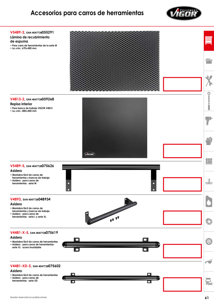 Catálogo principal de VIGOR Nº: 724 - Página 63