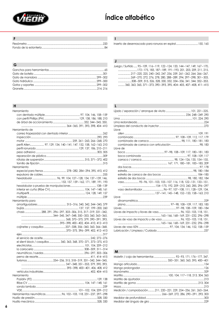 Catálogo principal de VIGOR NR.: 724 - Strona 8