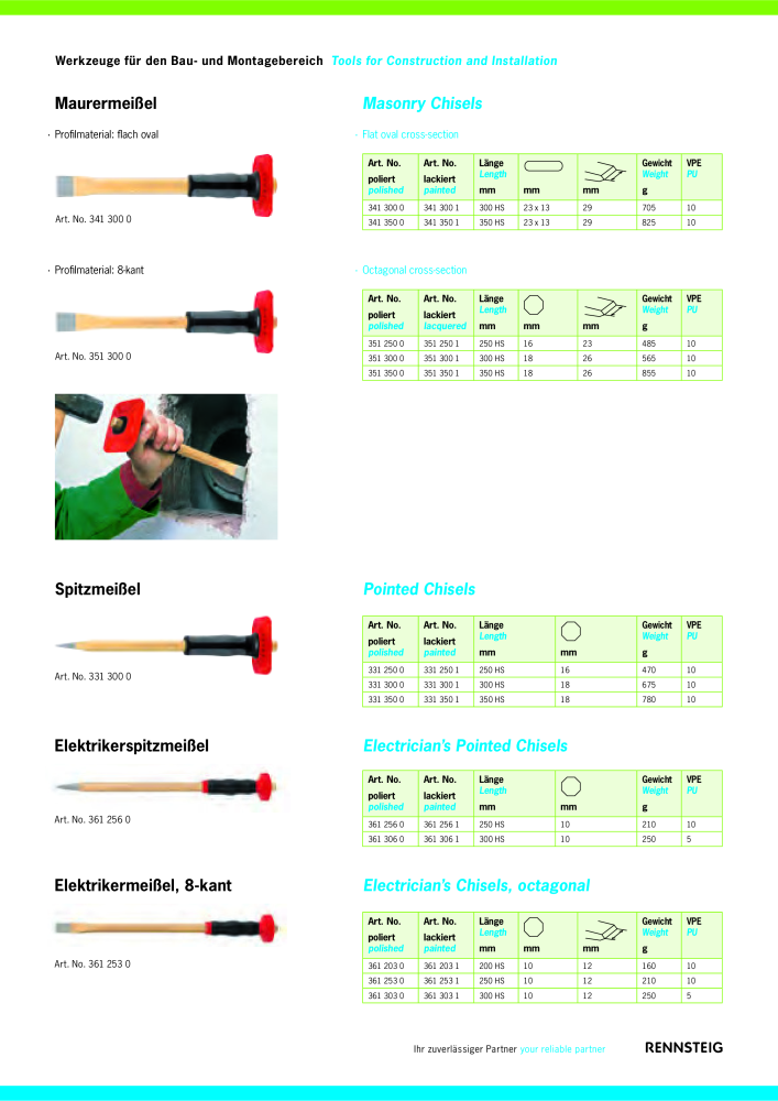 RENNSTEIG Meißel mit Handschutz NO.: 747 - Page 3