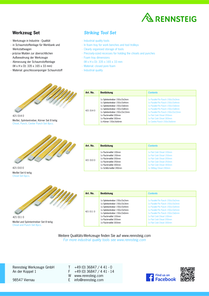 RENNSTEIG Werkzeug Set NO.: 749 - Page 2