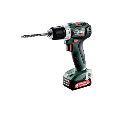 Metabo Akku-Bohrschrauber PowerMaxx BS 12 BL (601038500) metaBOX 118 12V 2x2Ah Li-Power + SC 30