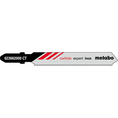 Metabo 3 Stichsägeblätter expert inox 57/ 1,1 mm, HM (623662000)