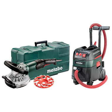 Metabo Renovierungsschleifer RSEV 19-125 RT + Allessauger ASR 35 M ACP Set (691001000) Kunststoffkoffer