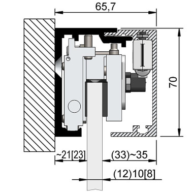 Woelm HELM GT-S 150 Paar afdekkappen 65, 5 x 69 mm, EV1 geanodiseerd, rechts/links 0058345