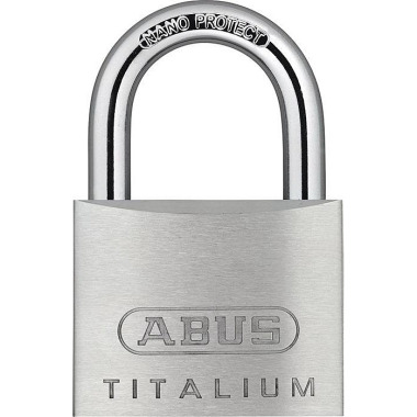 Zylindervorhangschloss 64TI/50 Schlosskörper-B.50mm Titalium versch.-schl.ABUS 77086