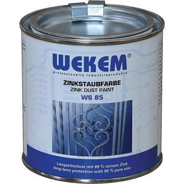 Zinkstaubfarbe WS85 dunkelgrau,metallisch ma 375ml Dose WEKEM 0314000850800