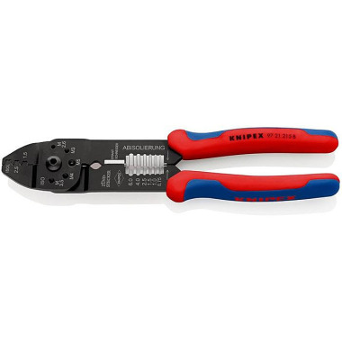 Crimpzange L.230mm 0,5-2,5 (AWG 20-13) mm² KNIPEX 97 21 215 B