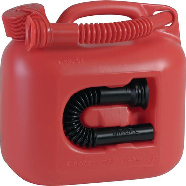 Kraftstoffkanister PREMIUM Inh.5l rot 2 Auslaufrohre 800500