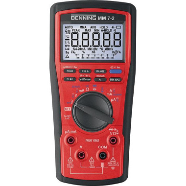 Multimeter MM 7-2 1000 V TRUE RMS BENNING 044690