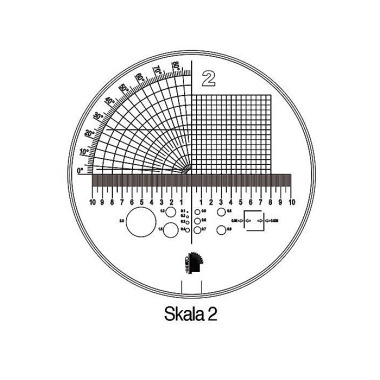 Messskala Tech-Line Skala-D.25/2,5mm Duo-Skala 2 SCHWEIZER 09460