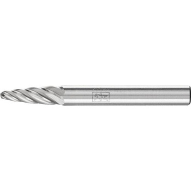 Frässtift RBF D.6mm Kopf-L.18mm Schaft-D.6mm HM Verz.INOX PFERD 21117382