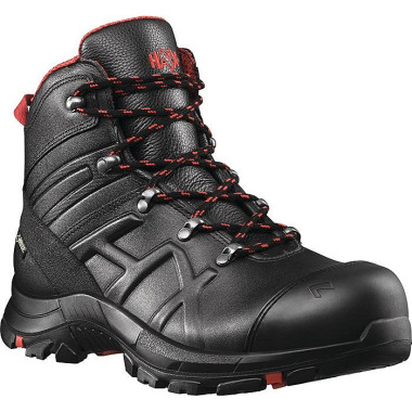 Sicherheitsstiefel BE Safety 54 Mid Gr.6 (39) schwarz/rot Leder 610023-6 (39)