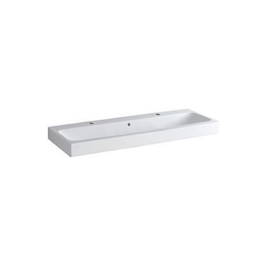 Geberit Waschtisch iCon 1 200x485mm m ÜL m zwei Hah nlöchern weiß 124020000