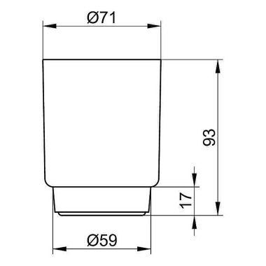 Keuco Acryl-Glas PLAN los e 14950000100