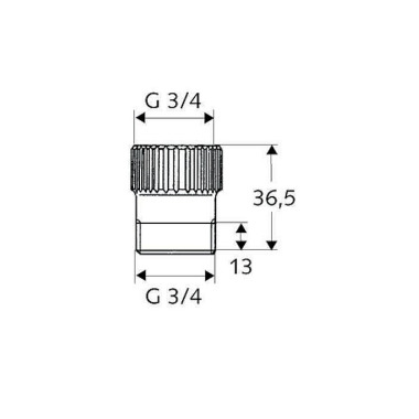 SCHELL Schlauchplatz-Sich erung für Geräteanschluss armaturen 3/4" chrom 286050699