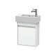 Duravit Waschtischunterba u Ketho 225x450x550mm Ans chlag links weiß matt KT6629L1818