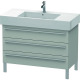 Duravit Waschtischunterba u X-LARGE 1000x470x588mm betongrau matt XL655400707